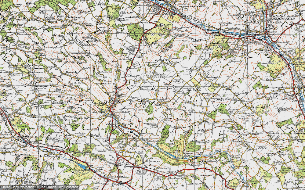 Old Map of Botley, 1920 in 1920