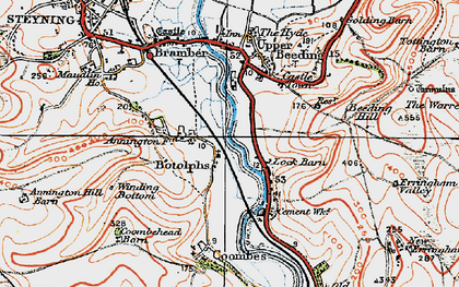 Old map of Annington in 1920