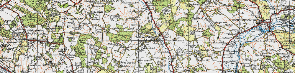 Old map of Bottrells Close in 1920