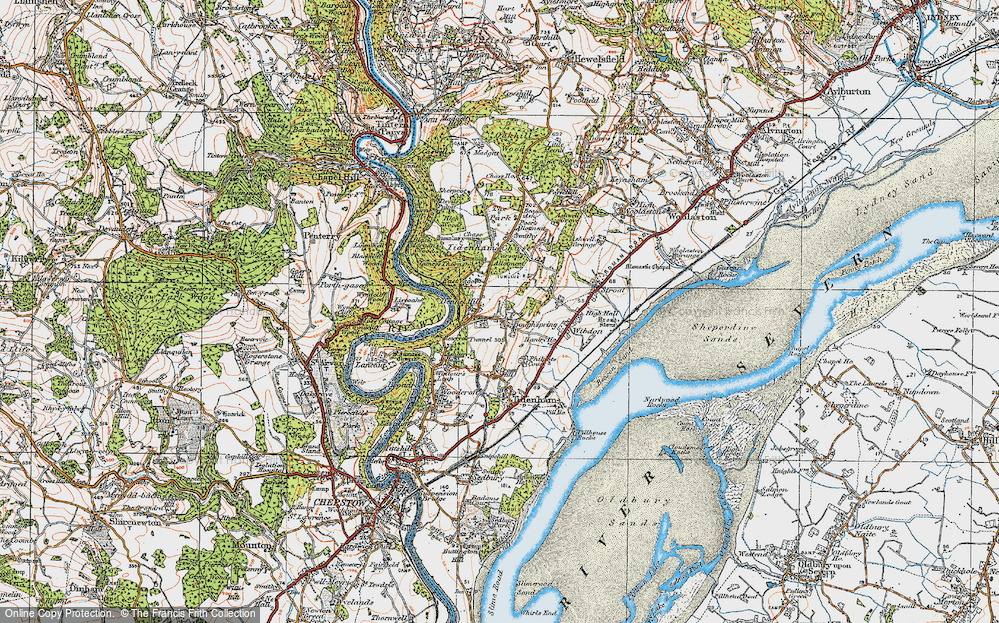 Old Map of Boughspring, 1919 in 1919
