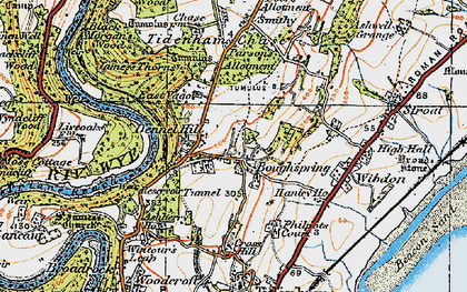 Old map of Boughspring in 1919