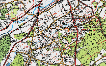 Old map of Boundstone in 1919