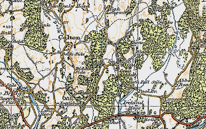 Old map of Bouth Fall Stile in 1925