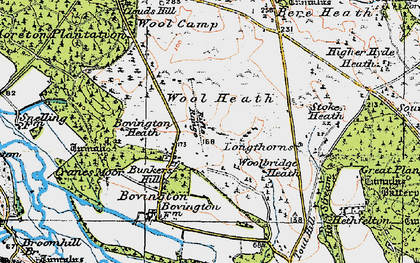 Old map of Bovington Camp in 1919