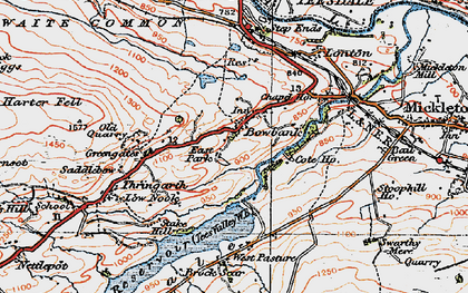 Old map of Bowbank in 1925