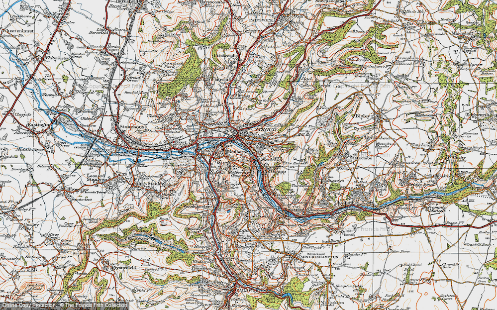 Old Map of Bowbridge, 1919 in 1919
