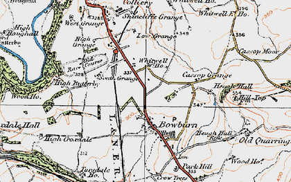 Old map of Bowburn in 1925