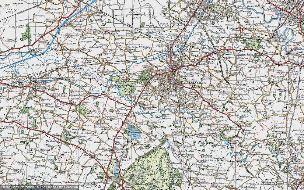 Old Map of Bowgreen, 1923 in 1923