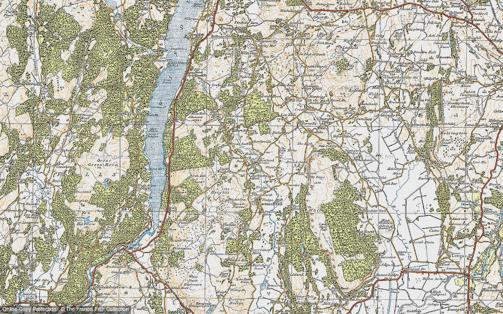 Old Map of Historic Map covering Addyfield in 1925