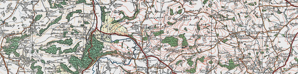 Old map of Bowley in 1920