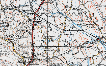 Old map of Bowling Green in 1919