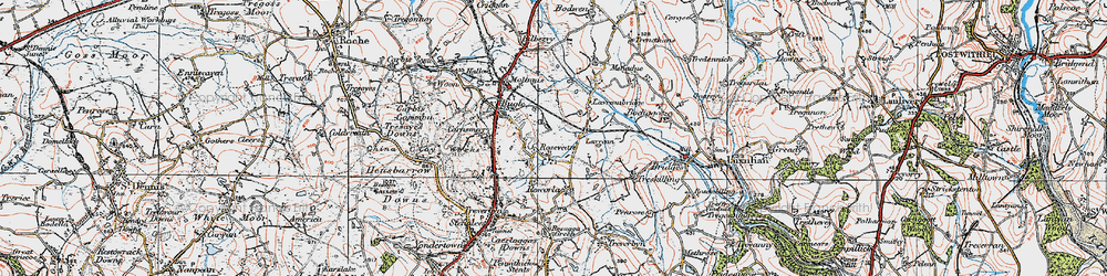 Old map of Bowling Green in 1919
