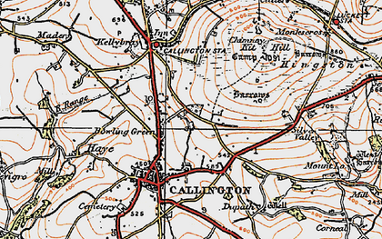 Old map of Bowling Green in 1919