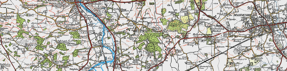 Old map of Bowsey Hill in 1919