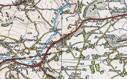Old map of Box Tunnel in 1919