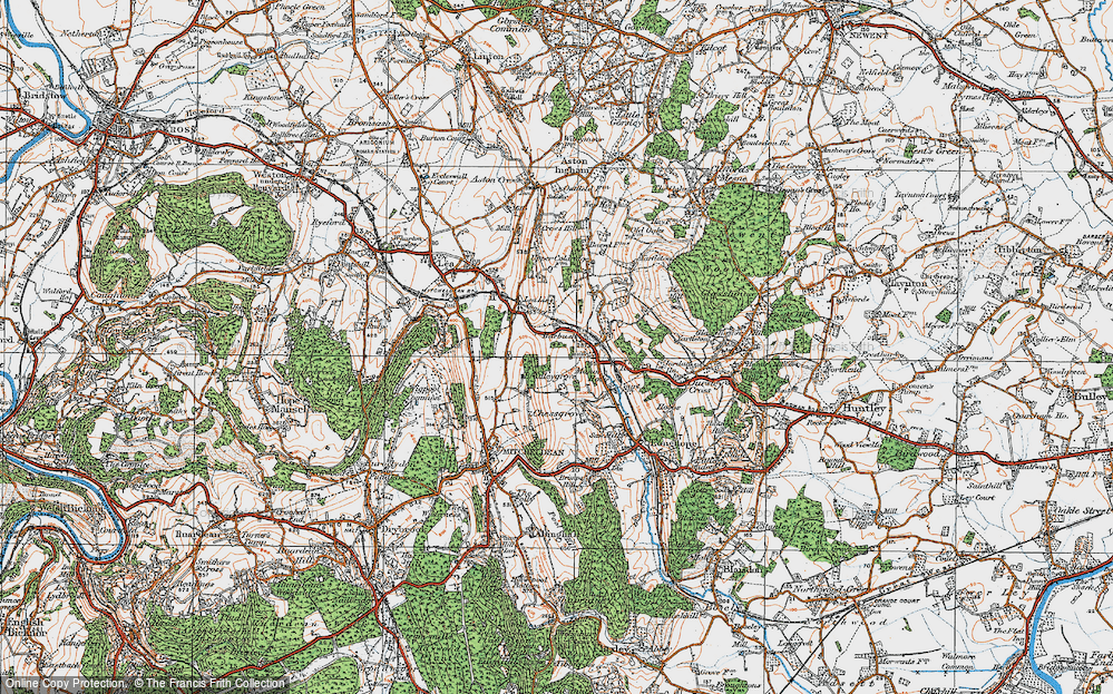Old Map of Boxbush, 1919 in 1919