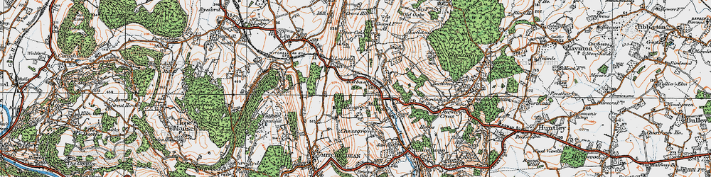 Old map of Boxbush in 1919