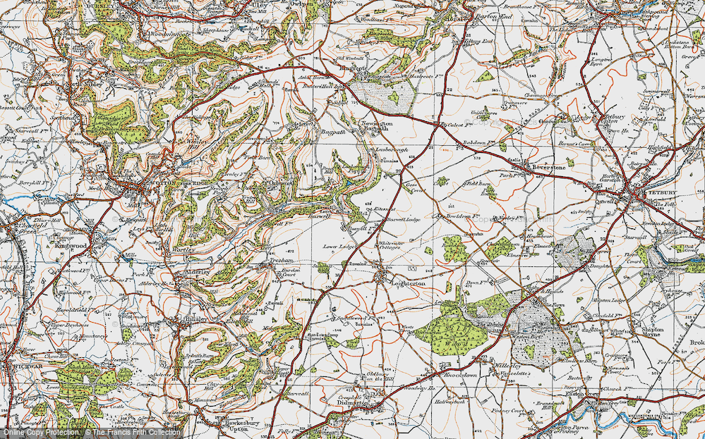 Old Map of Boxwell, 1919 in 1919