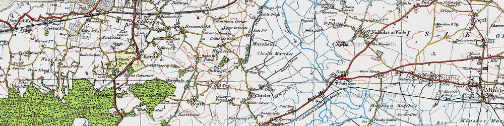 Old map of Boyden Gate in 1920