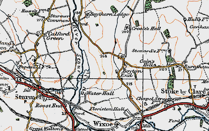 Old map of Baythorne Lodge in 1921