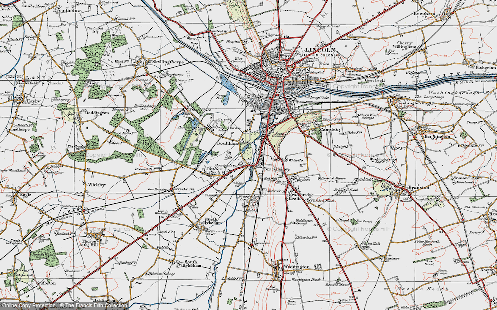 Old Map of Bracebridge, 1923 in 1923