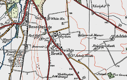 Bracebridge Heath 1923 Pop647602 Index Map 