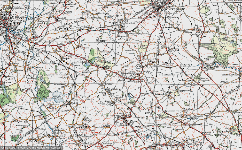 Old Map of Brackenhill, 1925 in 1925