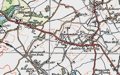 Old map of Brackenhill in 1925