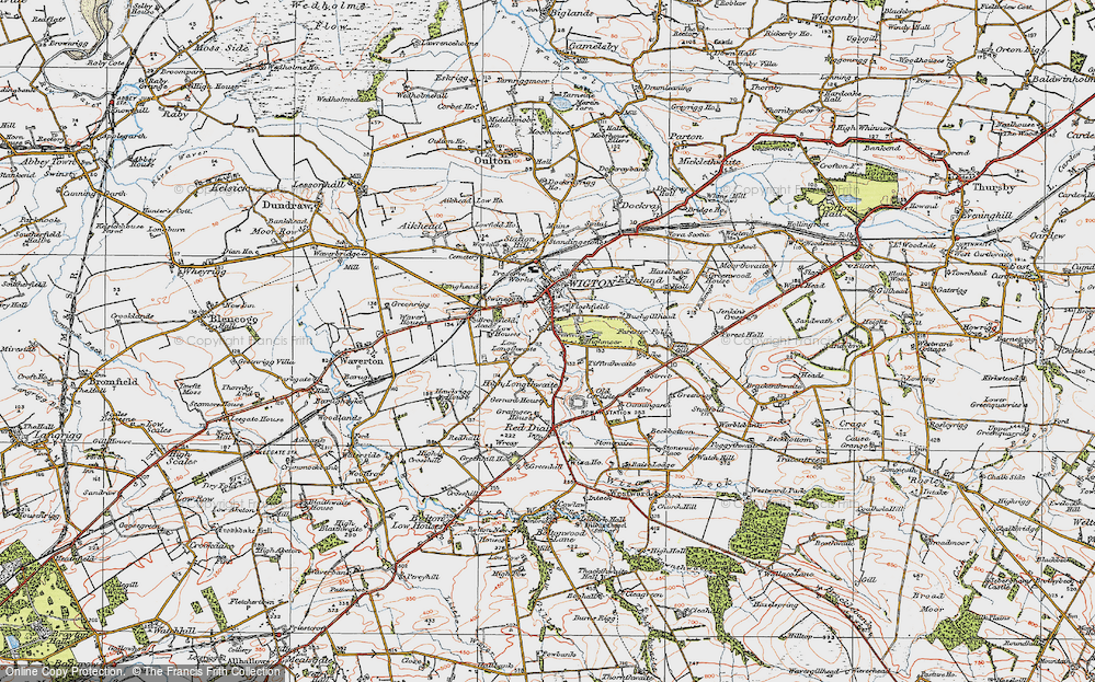 Old Map of Brackenlands, 1925 in 1925