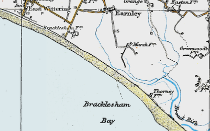 Old map of Broad Rife in 1919