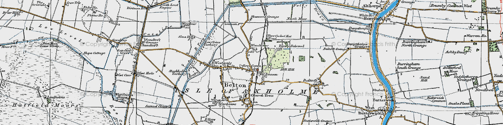Old map of Bracon in 1923