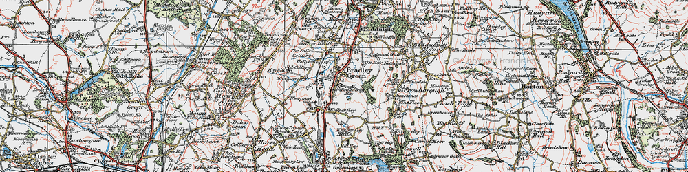 Old map of Braddocks Hay in 1923