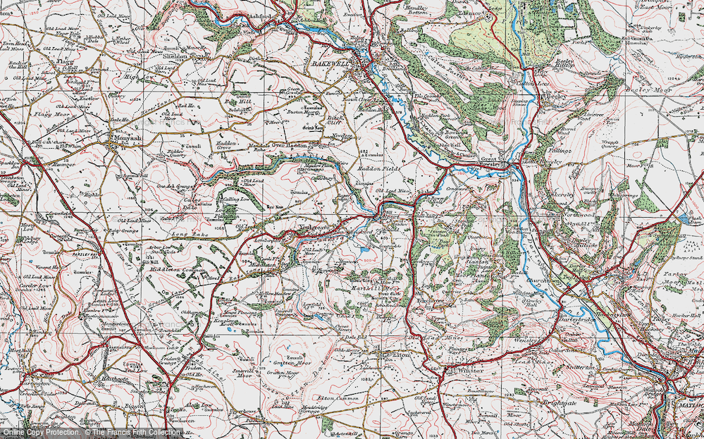 Old Map of Bradford, 1923 in 1923