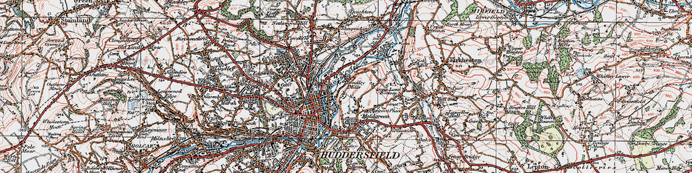 Old map of Bradley Mills in 1925