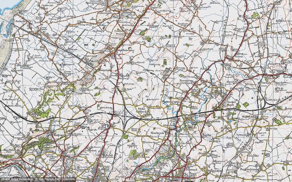 Historic Ordnance Survey Map of Bradley Stoke, 1919