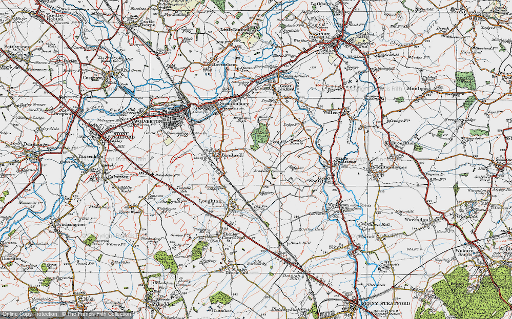 Old Map of Bradwell Common, 1919 in 1919