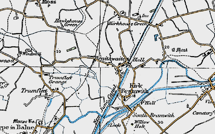 Old map of Braithwaite in 1923