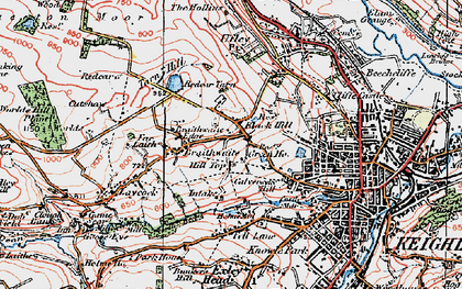 Old map of Braithwaite in 1925
