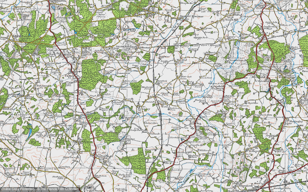Old Map of Bramley, 1919 in 1919