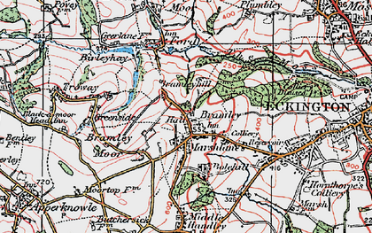Old map of Bramley in 1923