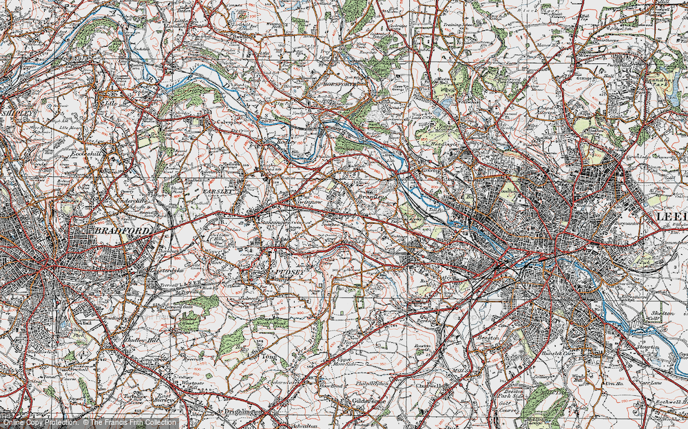 Old Map of Bramley, 1925 in 1925