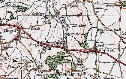 Old map of Bramley Vale in 1923