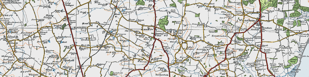 Old map of Brampton in 1921