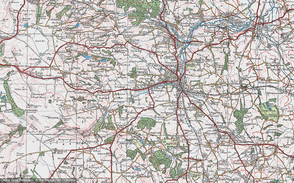 Old Map of Brampton, 1923 in 1923