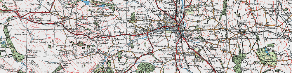 Old map of Brampton in 1923