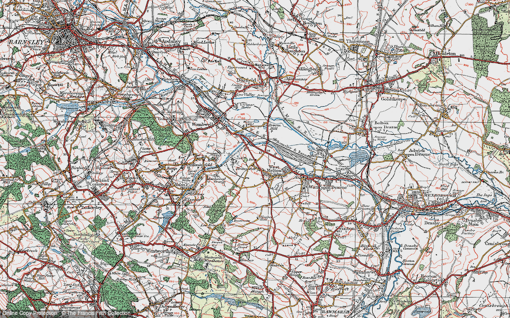 Old Map of Brampton, 1924 in 1924