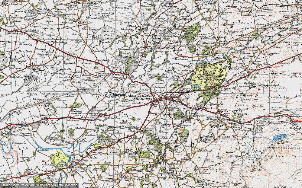 Old Map of Brampton, 1925 in 1925