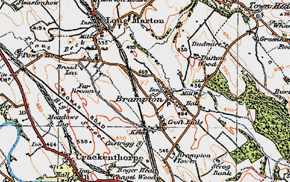 Old map of Brampton in 1925