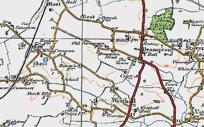 Old map of Brampton Street in 1921