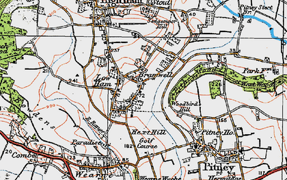 Old map of Woodbirds Hill in 1919